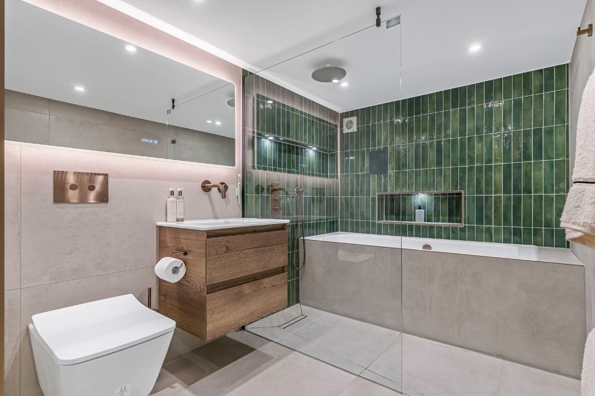 Contemporary Basement Bathroom Transformation